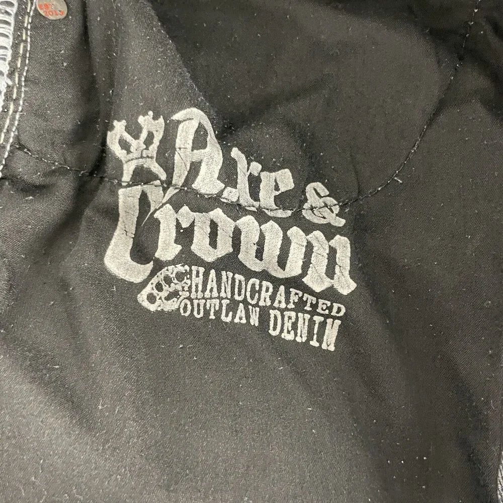Axe & Crown Handcrafted Outlaw Denim Straight Fit Men's size 34x32